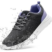 STQ Womens Water Resistant Walking Shoes with Arch Support Athletic Tennis Sneakers