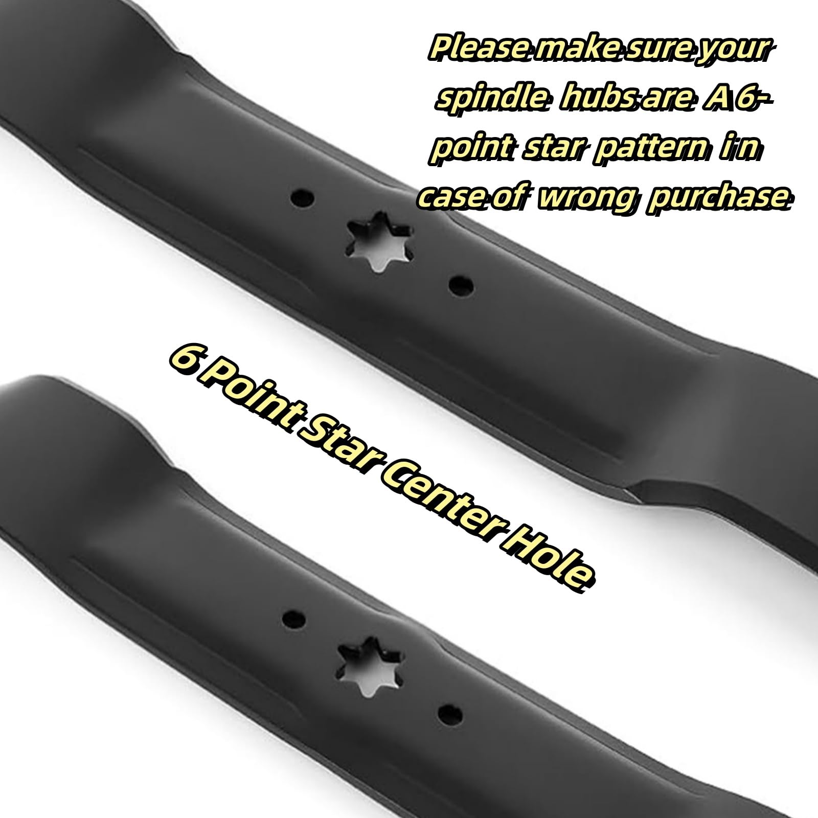 Cuchillas para cortacésped Cub Cadet MTD Troy Bilt RZT42, XT1-LT4, 942-0616A, 942-0616, 742-0616, 742-0616A, 942-04126-X, para cortacésped Cub Cadet de 42 pulgadas Paquete de 2 cuchillas er