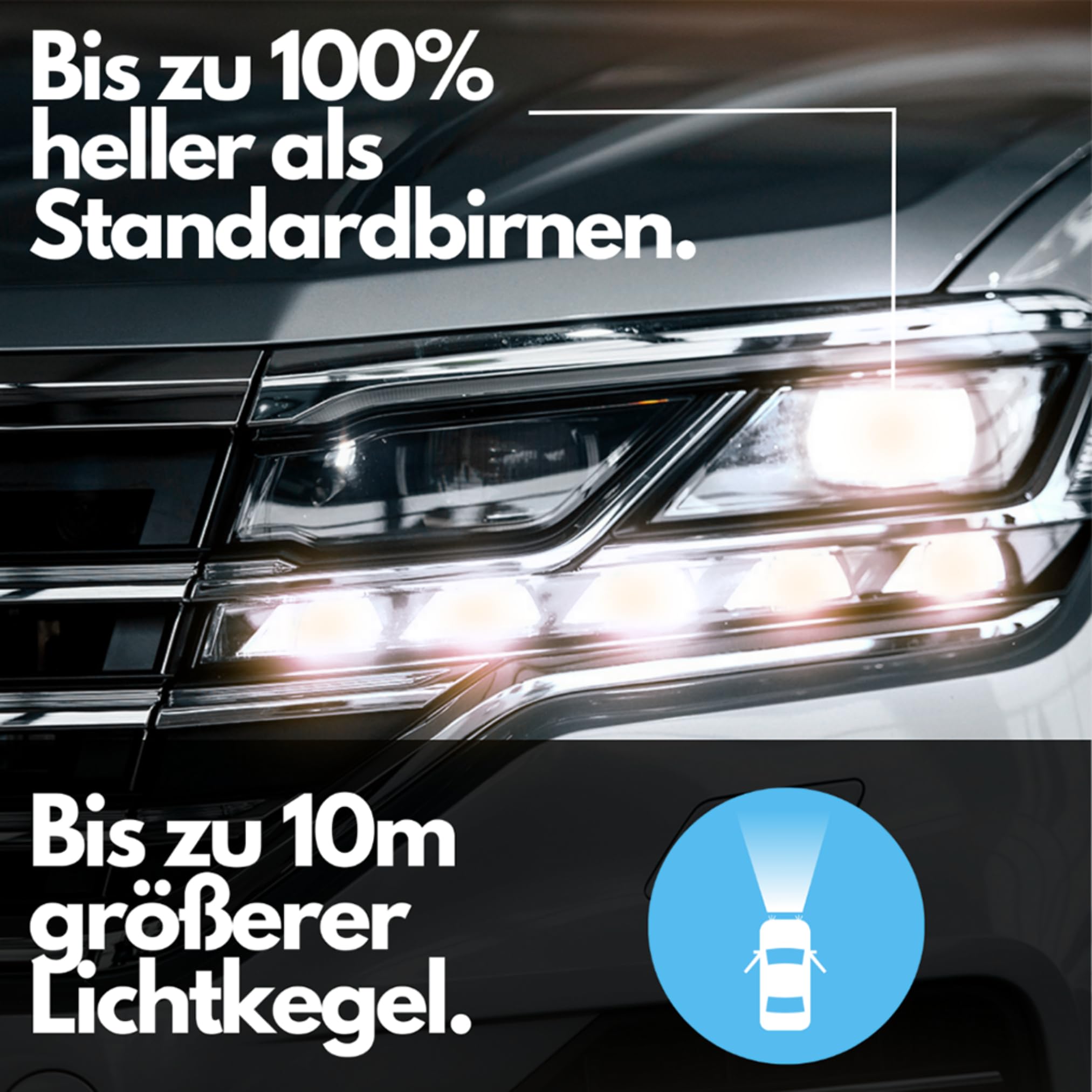 Diamond Vision 2x H15 12V 55W | Ultra Intense 4200K | Halogen KFZ Autolampen | zweimal so langlebig | Duobox | E-Prüfzeichen