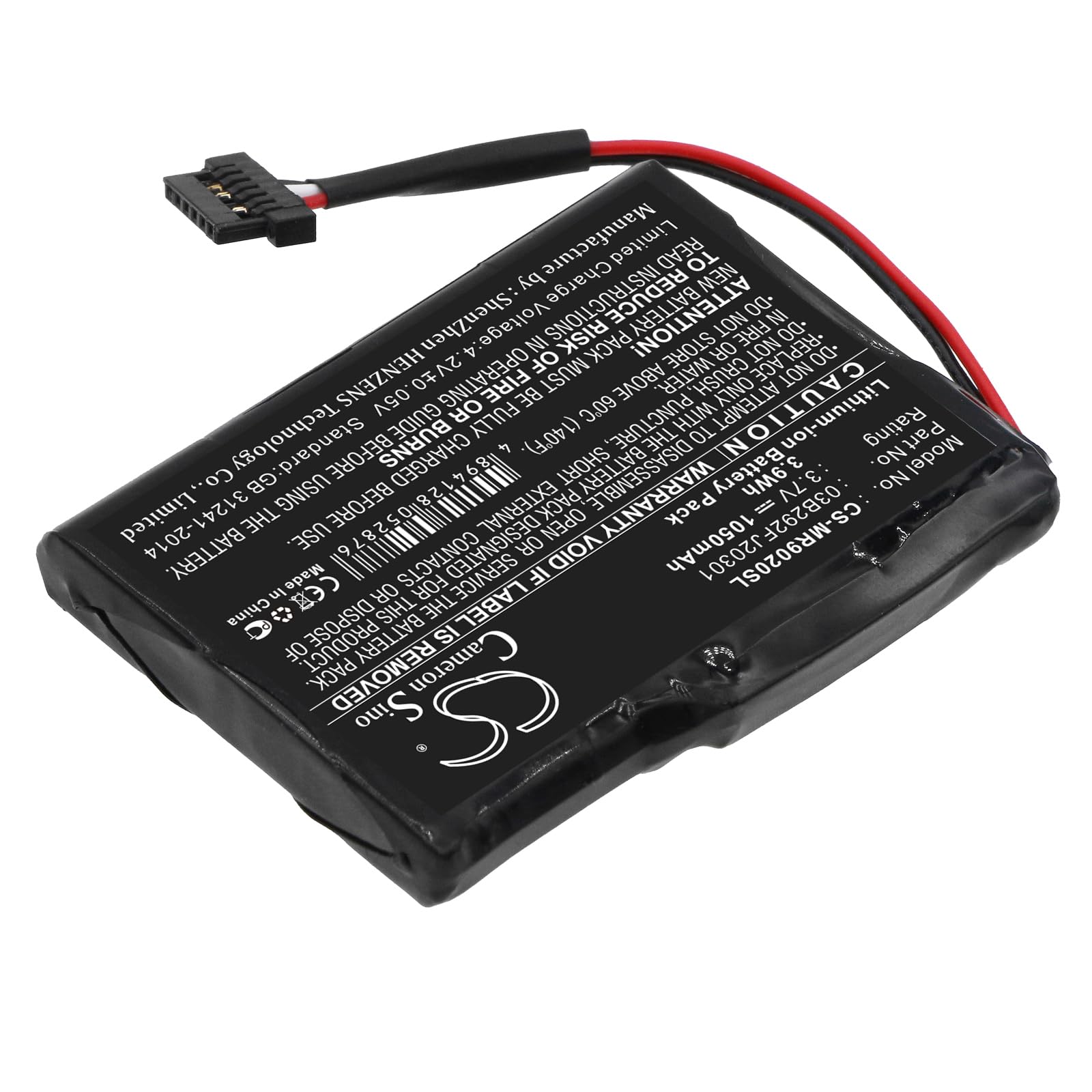 CS Cameron Sino 1050mAh Replacement Battery for Magellan RoadMate 9020, RoadMate 9020TLM, RoadMate 9055, RoadMate 9055LM, RoadMate Pro 9165T 03B292FJ20301