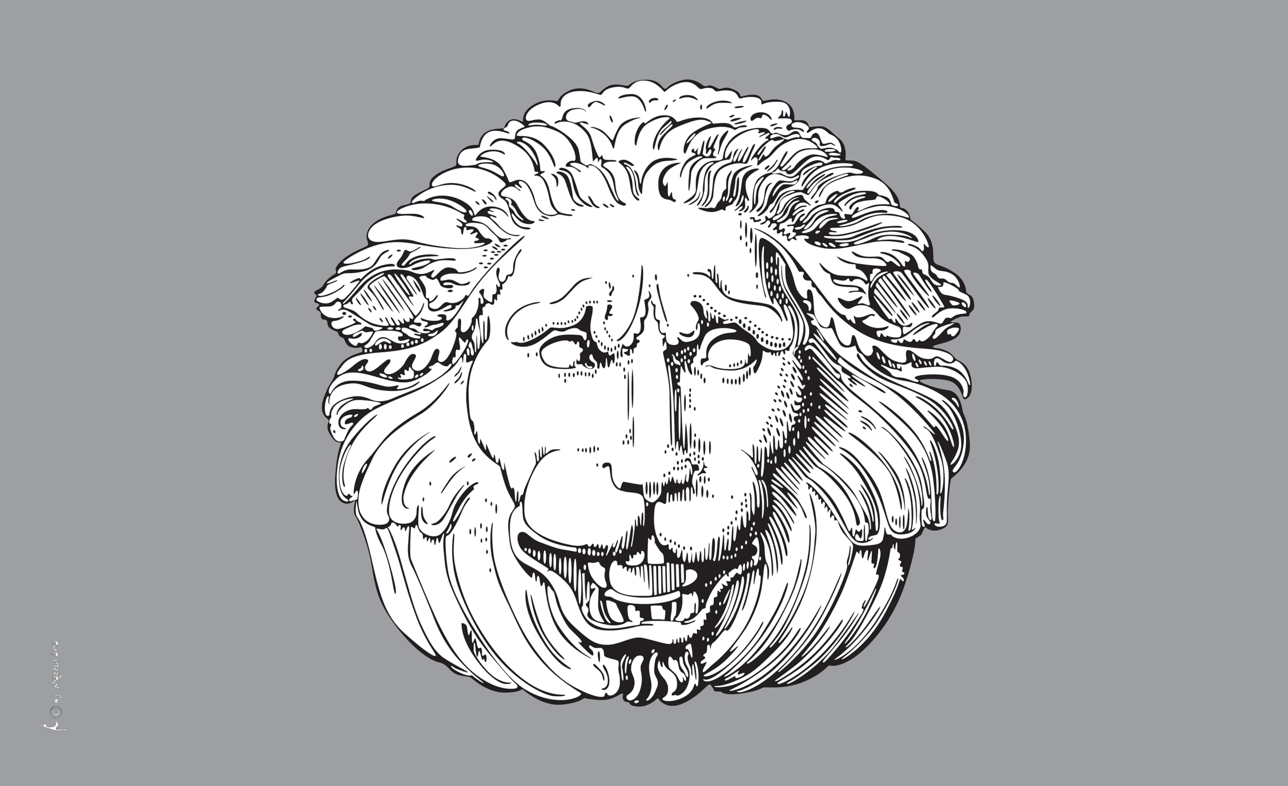 Drapeau marin tête de lion grande taille pour pavillon de bateau