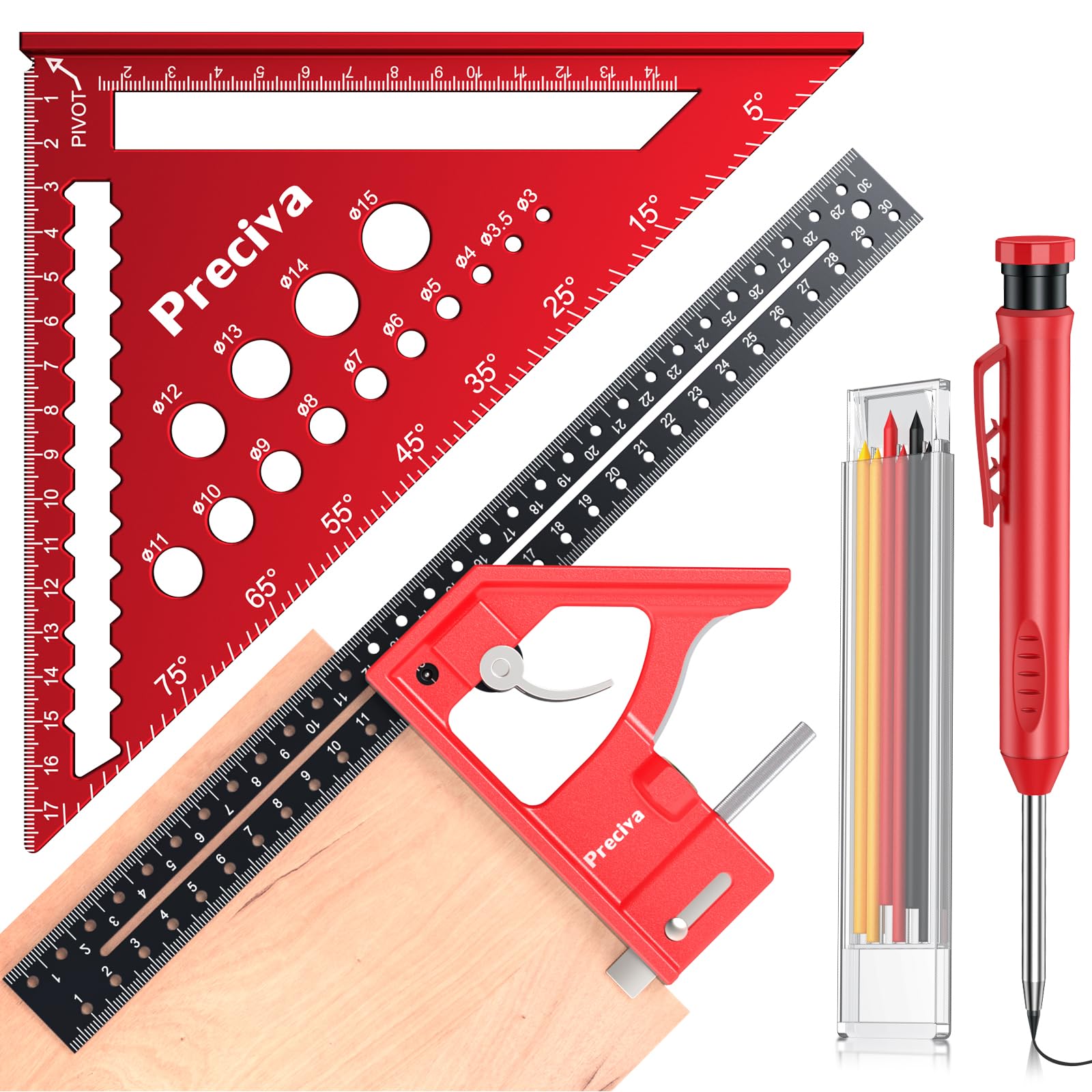 A well-priced square set with useful extras, but check the finish carefully