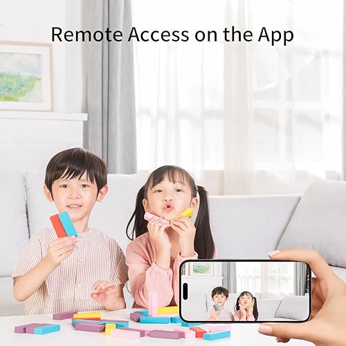 Miniatura 3 de Reloj de cámara de niñera Full HD 1080P - Cámara de vigilancia compacta WiFi para uso en interiores - Diseño discreto con visión nocturna para