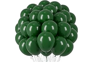 66-Pack Dark Green 12-Inch Latex Balloons: Perfect for Your Celebrations
