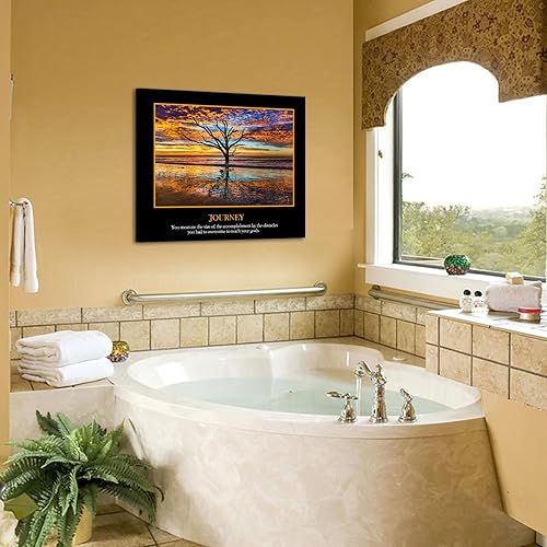 Miniatura 2 de KREATIVE ARTS Lienzo decorativo para pared con citas de viaje de Droms, impresiones inspiradoras, carteles de trabajo motivacionales para el aula,