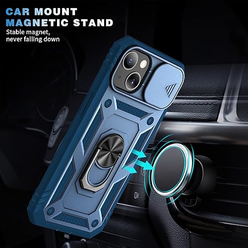 Miniatura 7 de DAWEIXEAU Funda para iPhone 13 Mini, a prueba de golpes, resistente a los impactos con lente deslizante Funda protectora para iPhone 13 Mini (5.4