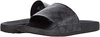 COACH Women's Udele Coated Canvas Slides - Stylish Slip-On Sandals with EVA Footbed & Rubber Sole for All-Day Comfort
