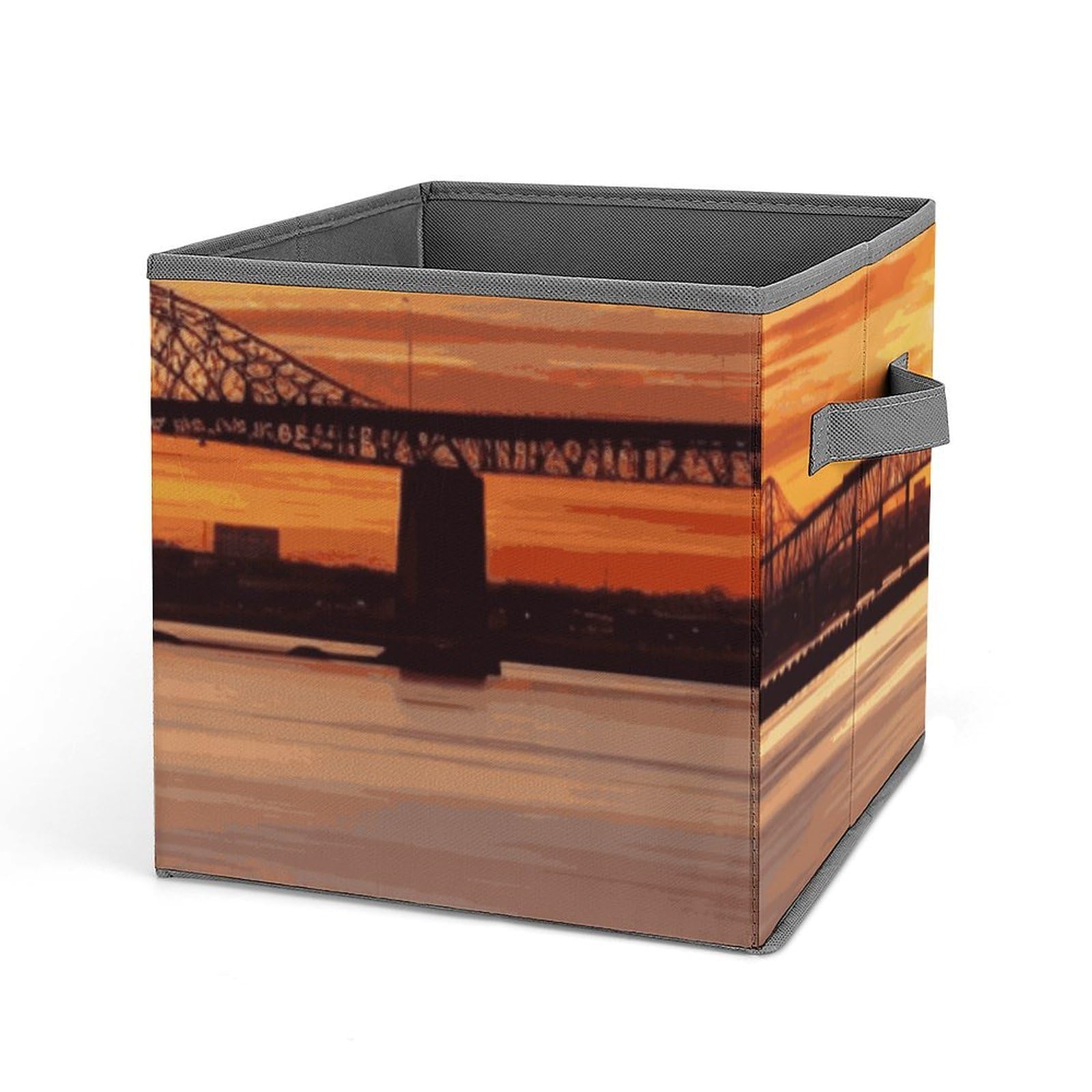 Sac de rangement pliable pour vêtements et jouets motif Newark Bay pour placard ordonné