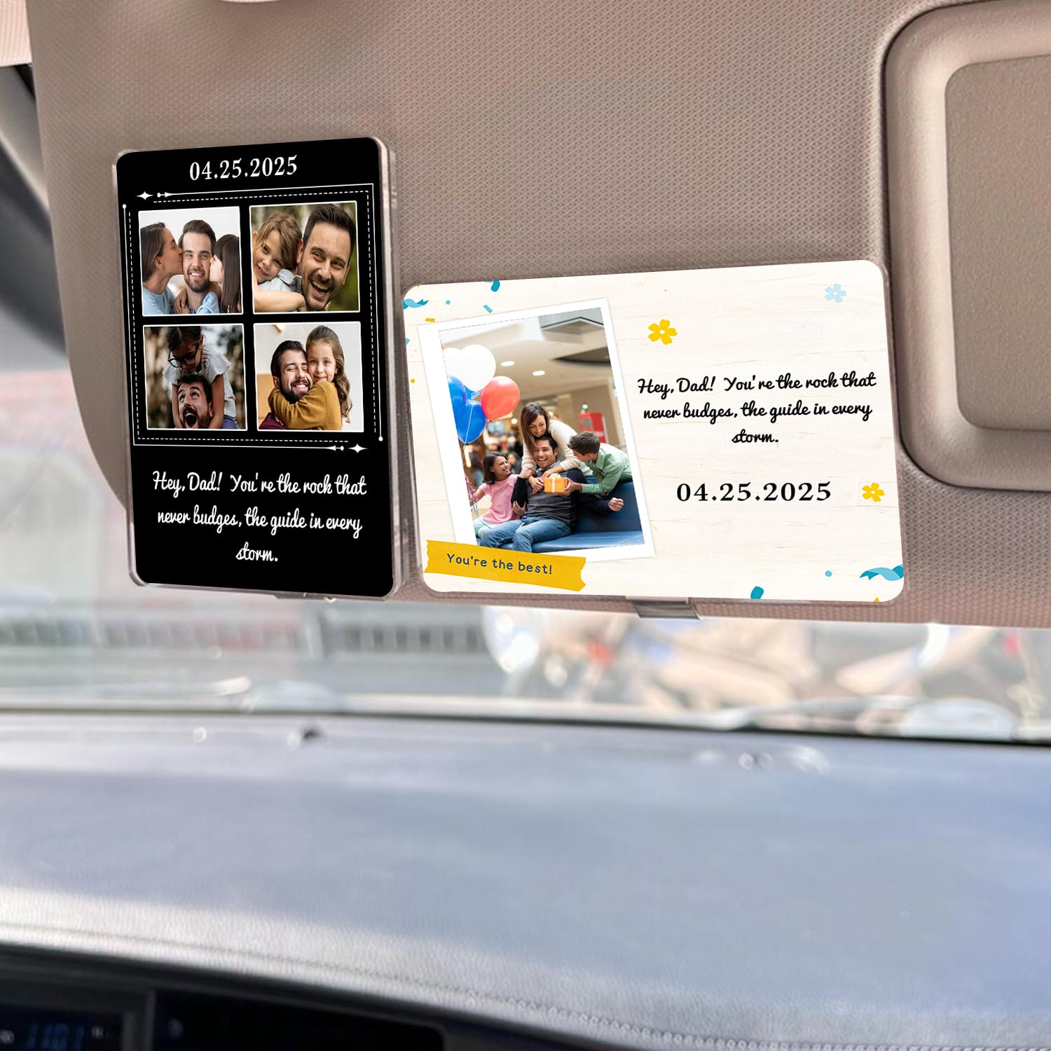 20 Pcs Personalized Photo Car Visor Clip Bulk Wooden Sun - View #11