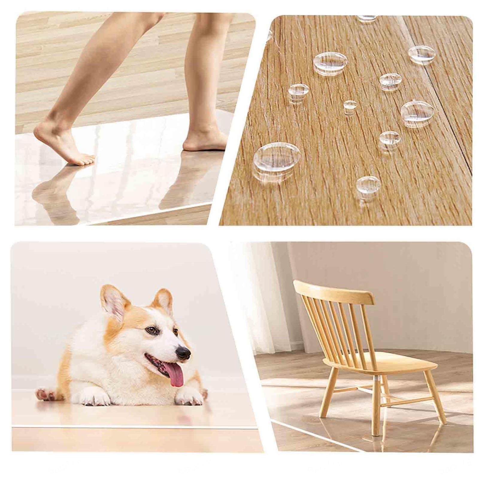 Protector de Suelo de Oficina de PVC, Protector de Suelo Duro Resistente, Alfombrilla for Silla for el hogar, Oficina, Estudio, Suelos de Madera (Size : 140X180cm)
