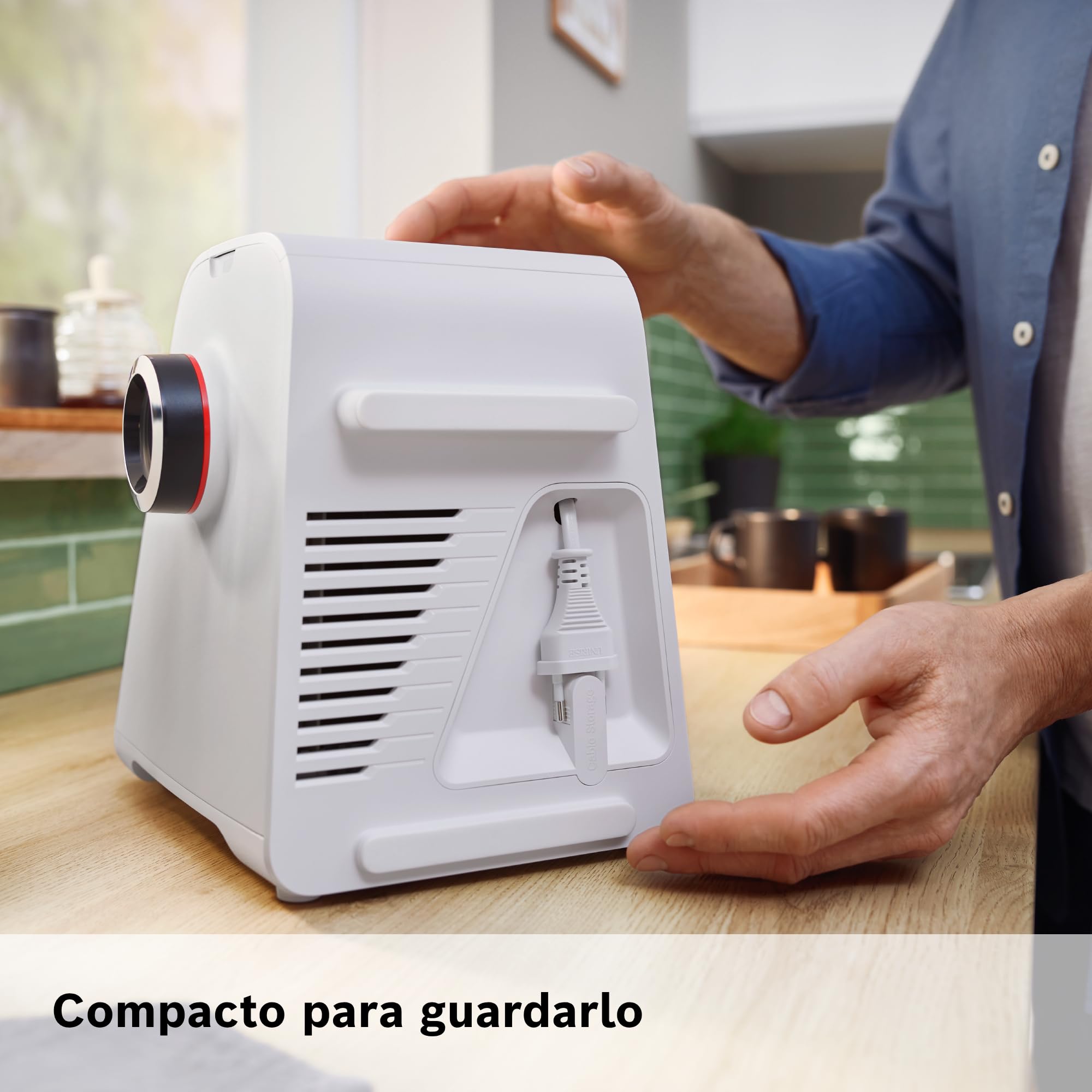 Bosch - Picador de carne, MultiPower, Serie 4, 1900 W, Molinillo, Accesorio para salchichas, Blanco, MFWS420W