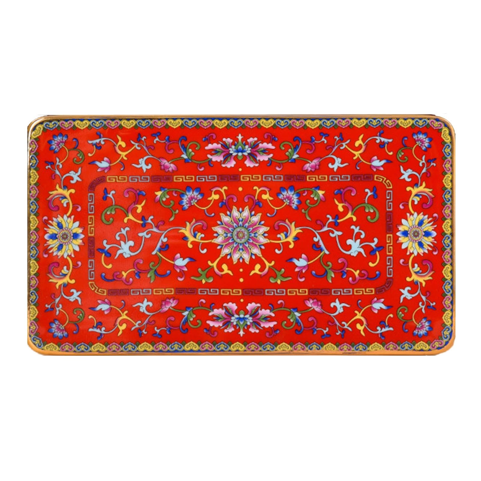 Ceramic Tray,Rectangular Aromatherapy Holder,Tea Set Storage,Suitable for Teahouses and Coffee Shops(Color3,34.6x15.6x1cm)