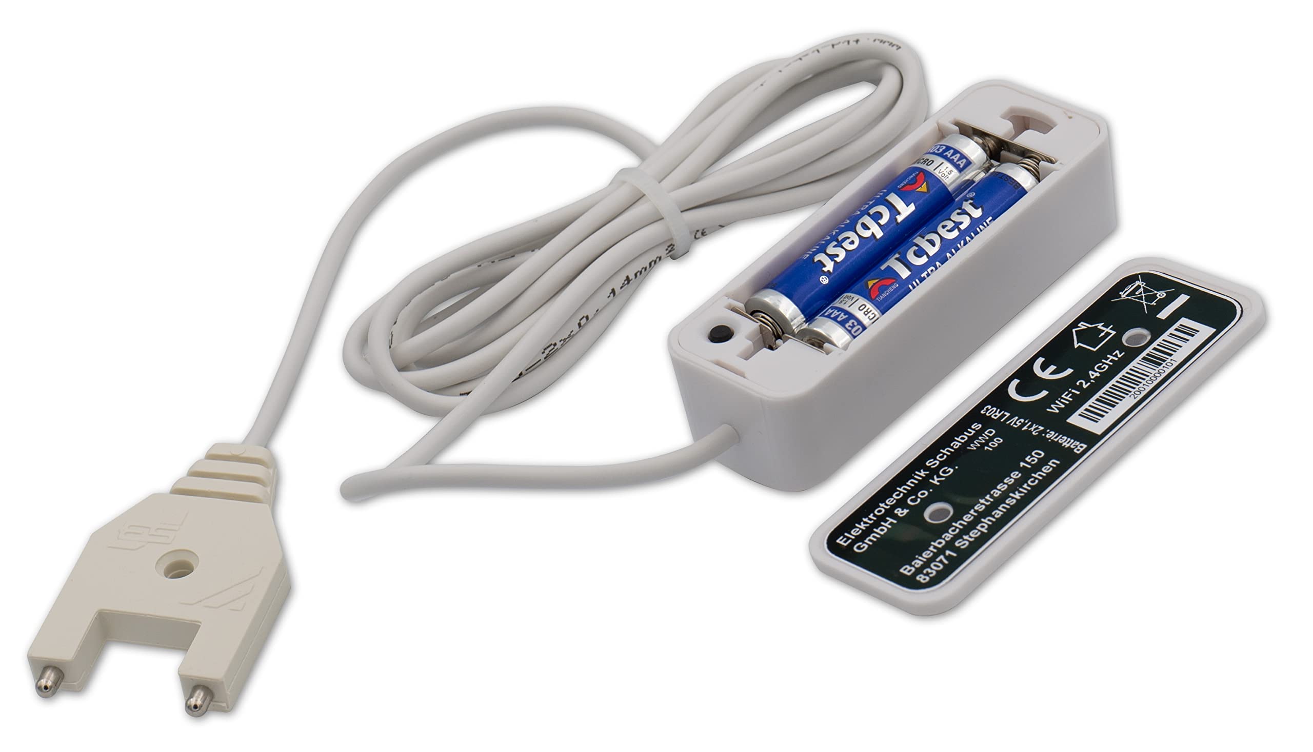 Schabus WWD 100 Smart Wassermelder 1,5m Kabel, Batteriebetrieben