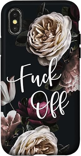 Miniatura 7 de iPhone 13 Pro Max Fuck Off - Lindas citas sarcásticas divertidas de palabras de juramento en funda floral