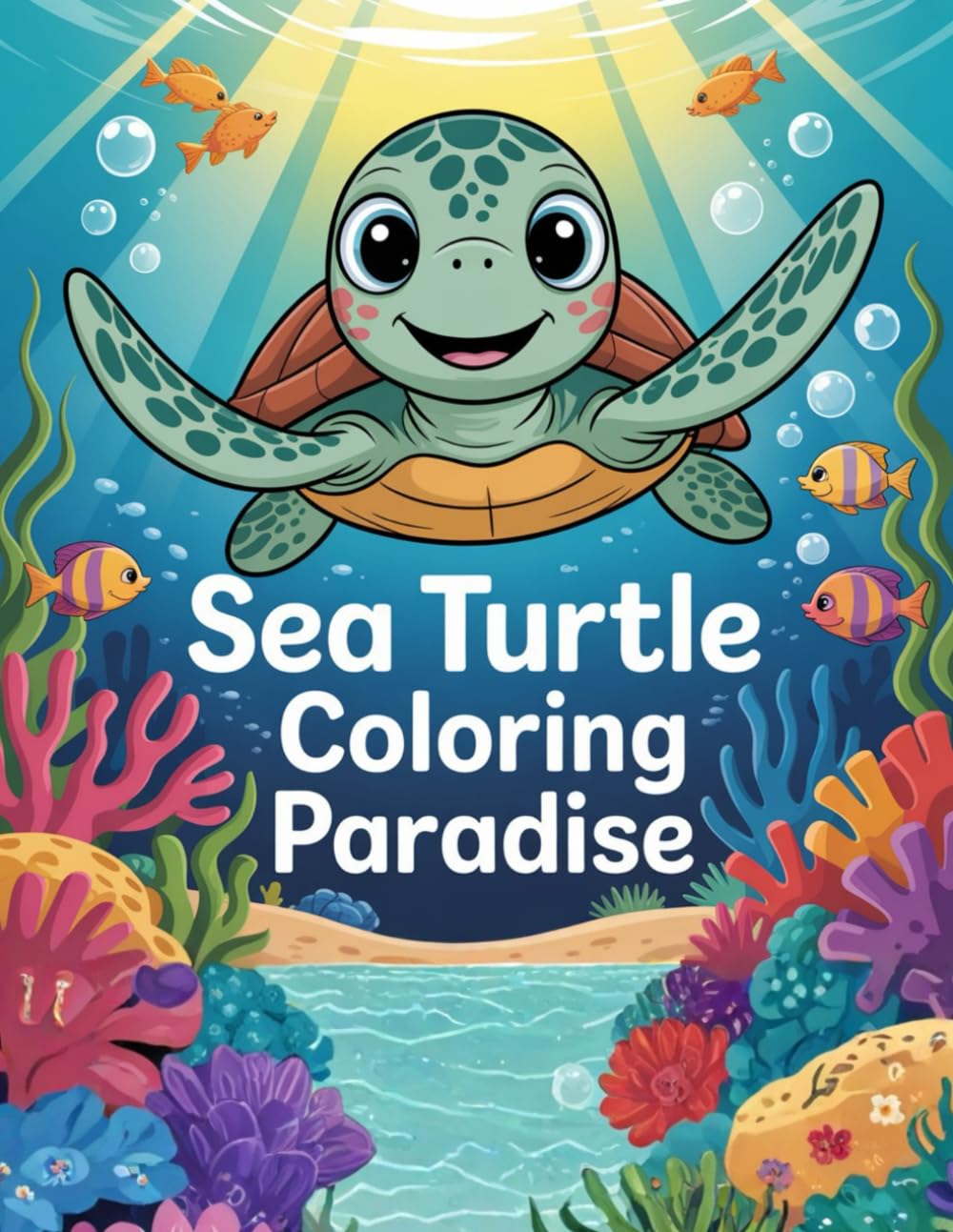 Sea Turtle Coloring Haven: A Calming Ocean Coloring Book for Kids, Teens & Adults | Relaxation, Creativity & Sea Life