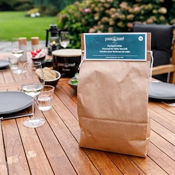 Feuerhand Petromax Hardwood Charcoal Tabletop Grills Moisture Resistant Outdoor BBQ, 2.2 lb