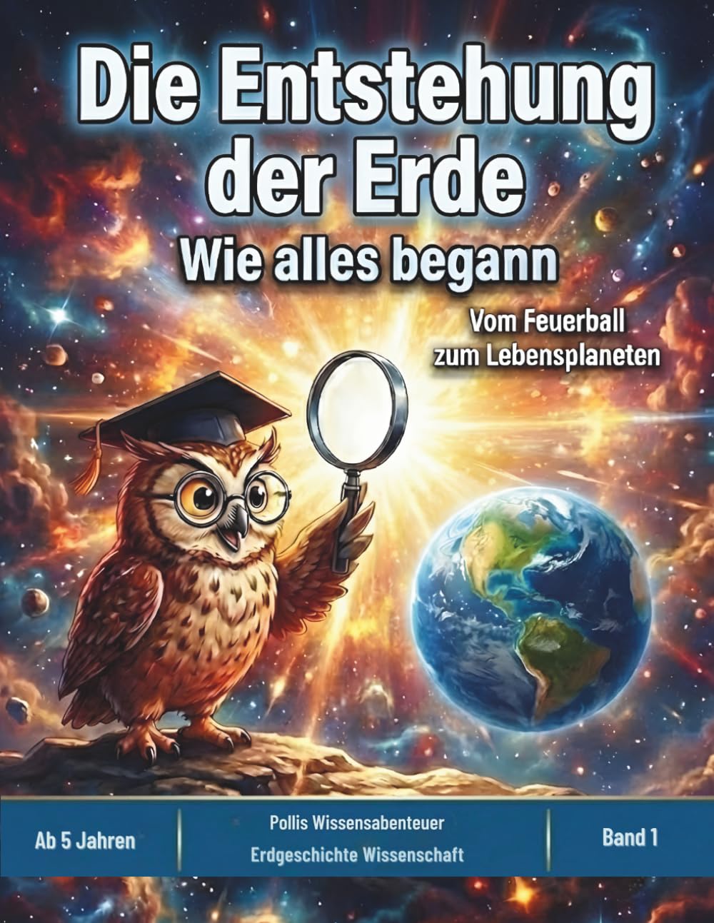 Die Entstehung der Erde: Wie alles begann – Ein spannendes Sachbilderbuch über Weltall, Vulkane und die Evolution für Kinder ab 5 Jahren (Pollys Wissensabenteuer)