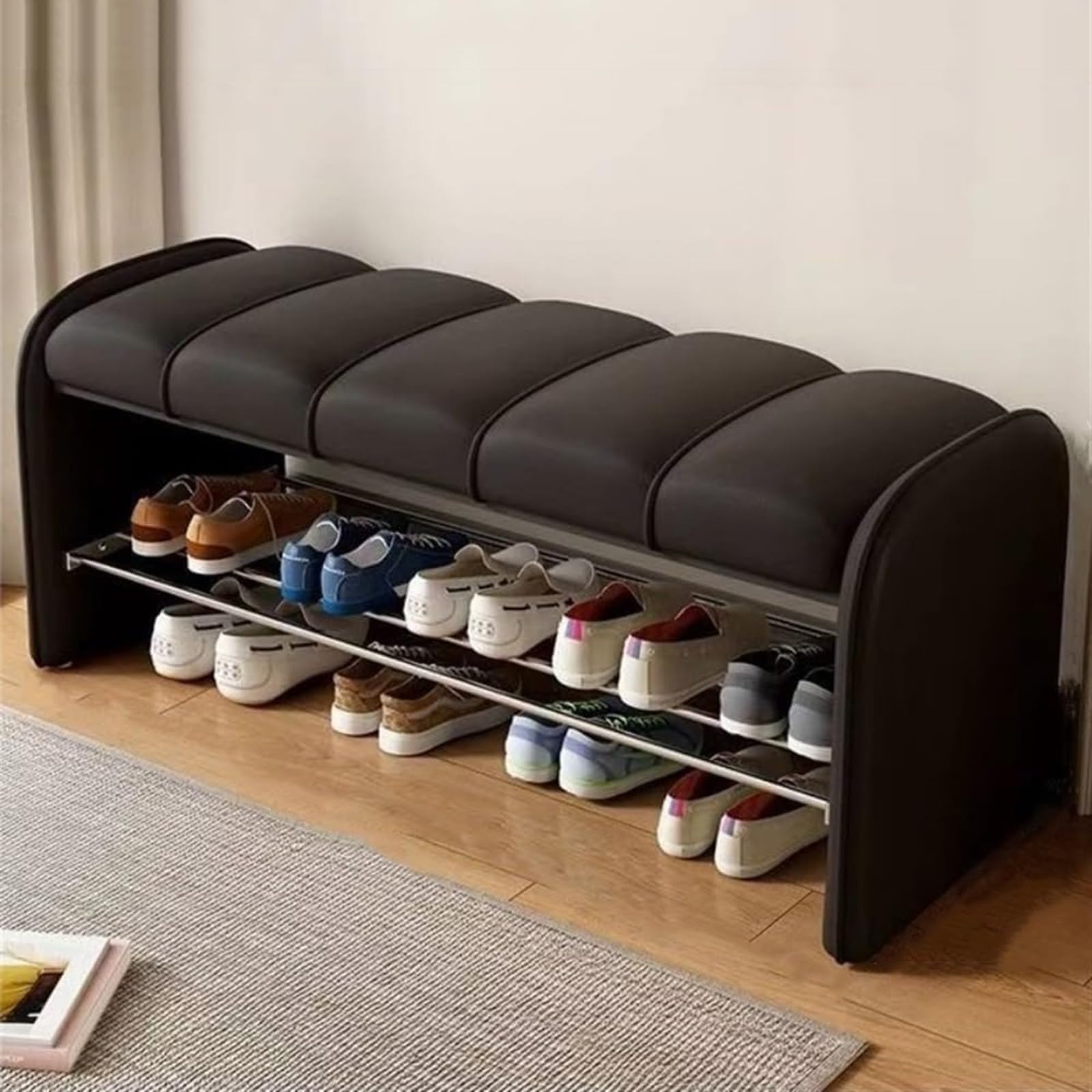 Banc à chaussures entrée 100cm pour un salon moderne et ordonné