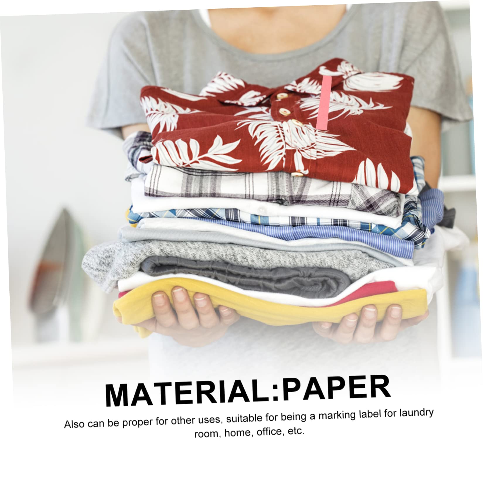 Wäscheetiketten 5200 Stück aus Papier, Rosa, Beschreibbar für Kleidung