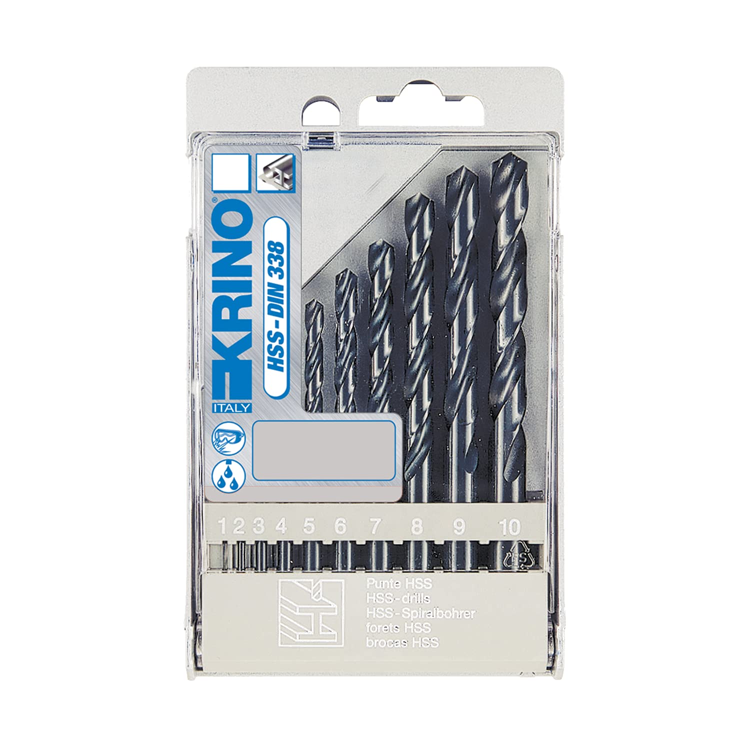 Krino 01068201 Metal Grinding Drill Bit Set, Grey