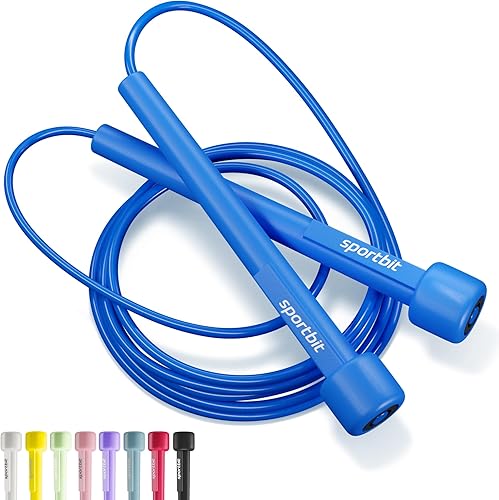 Miniatura 16 de Cuerda de saltar ajustable para fitness y ejercicio - Cuerda de saltar para cardio, boxeo y pérdida de peso - Cuerda de velocidad perfecta para