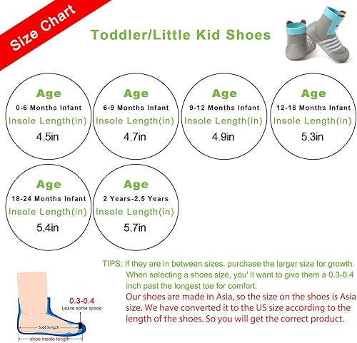 Miniatura 2 de Zapatos de calcetín de bebé para niños pequeños, suela de goma suave, antideslizante, para interiores, para niños y niñas