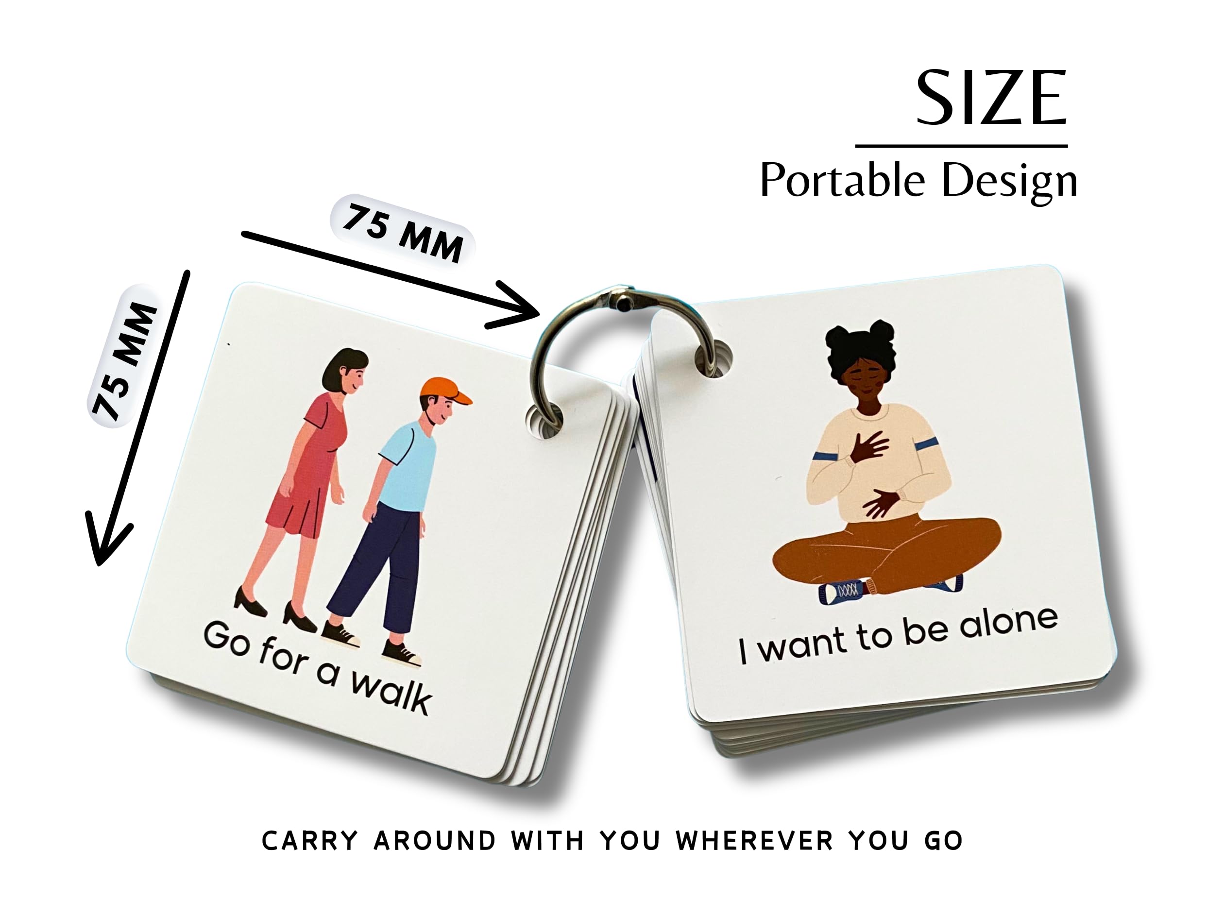 Plastic Communication Cards for Non Verbal Children and adults with Autism, Speech Delay visual aid Pecs Special Needs - Image 3