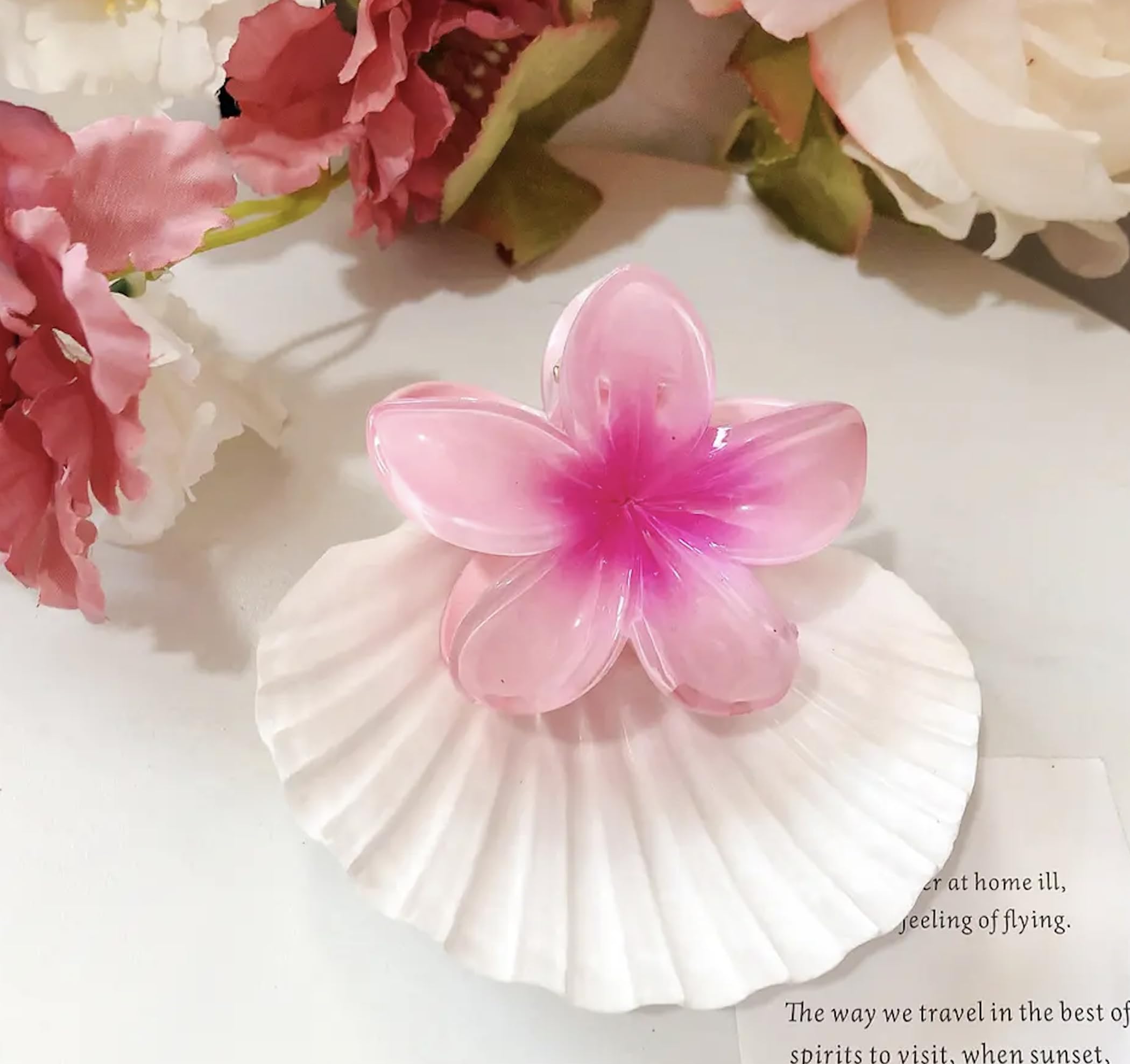 Lotus Saç Tokası Kadın Saç Tokası Yeni Ürün (Pembe)