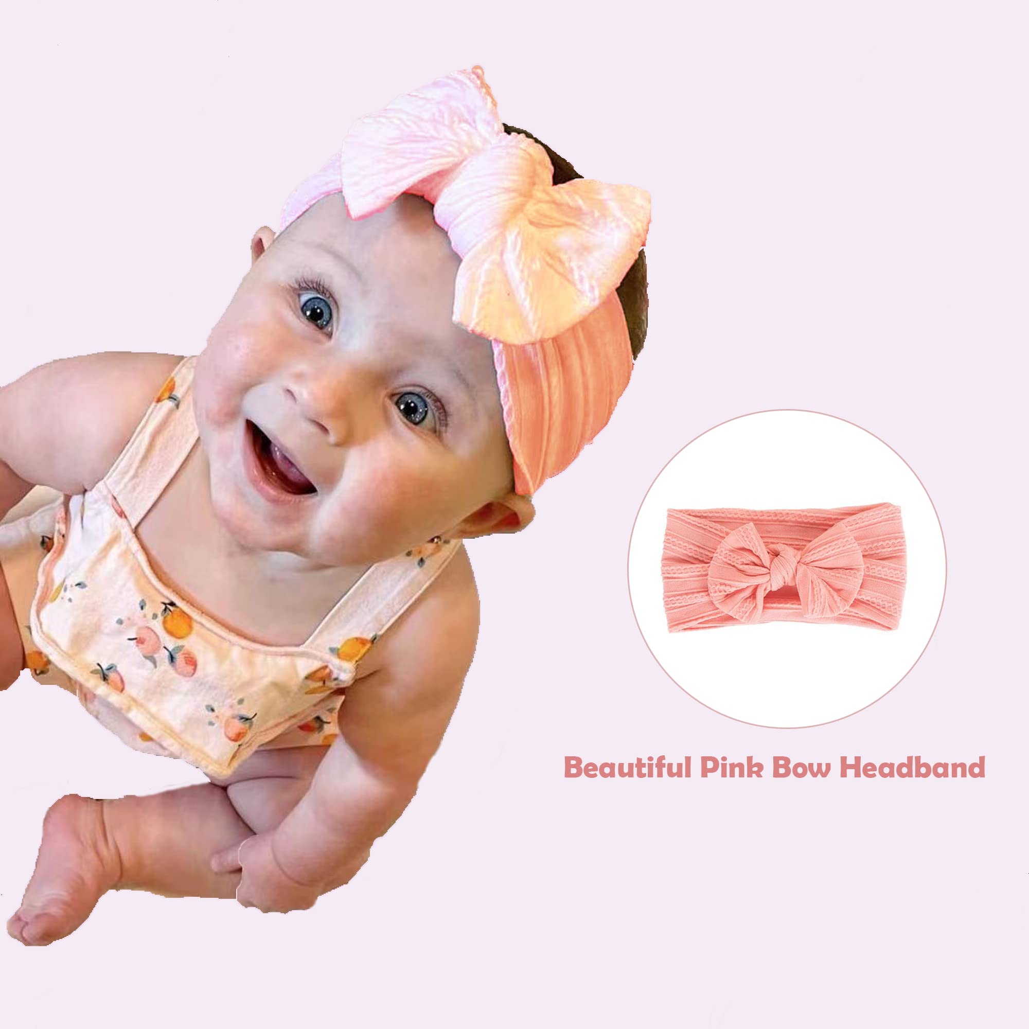 Manta mensual para bebé, Manta de hito para niña, Seguimiento del Crecimiento y la Edad, Regalos de Despedida de Soltera para mamá, Incluye Corona Floral y Diadema de Lazo Rosa, 60 x 40 Pulgadas