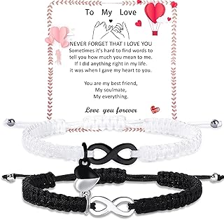 Couple Gifts Matching Bracelets for Couples Anniversary Valentines Gifts for Him Her Lovers Boyfriend