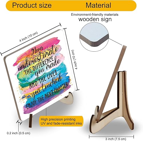 Miniatura 6 de Regalo de despedida para compañera de trabajo, regalos de jubilación para profesores, decoraciones de despedida, regalos de despedida para