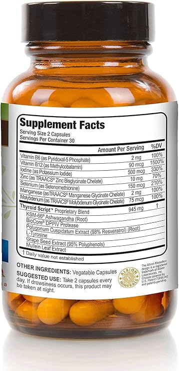 Thyroid Script: Support with KSM-66 Ashwagandha for Adrenal Energy