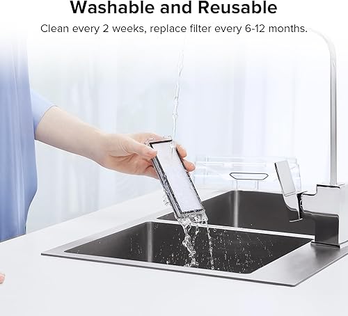 Miniatura 4 de roborock Paquete de 2 piezas de repuesto de filtro lavables compatibles solo con Q Revo y Qrevo 2R3W (no para otros modelos Qrevo)