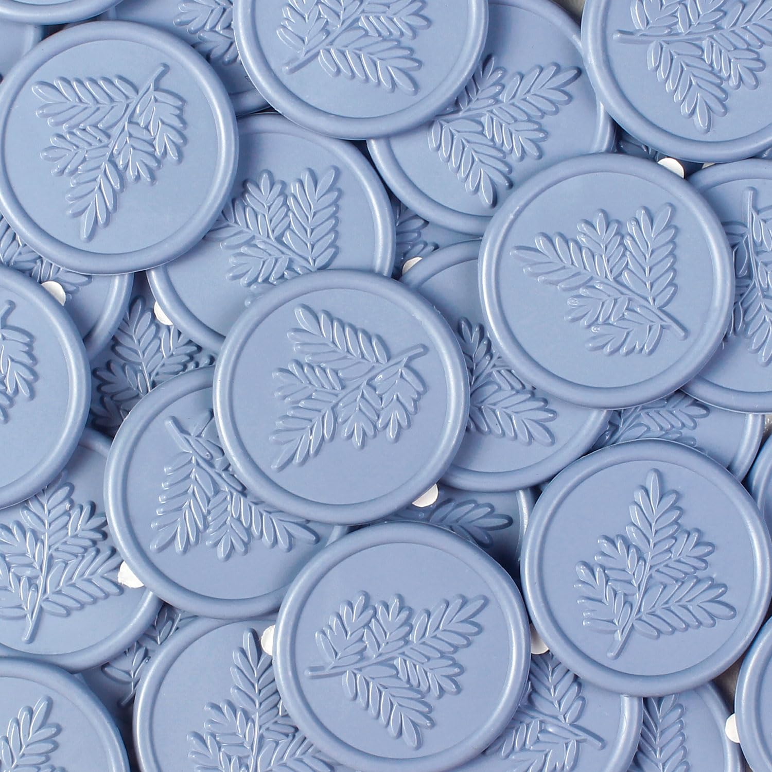 48 Adesivi Sigillo Di Cera Oro - Auto-Adesivi, Motivo Ramo Olivo, Per Inviti Matrimonio, Regali