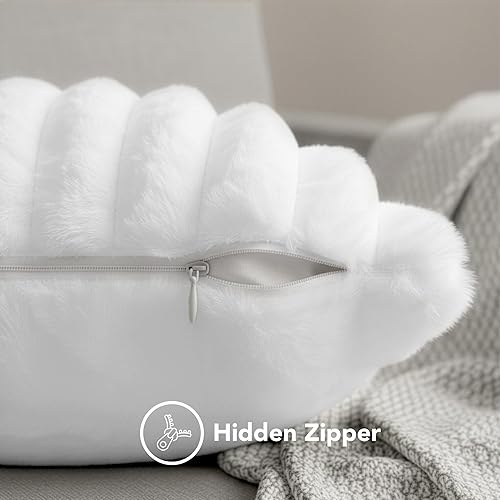 Miniatura 2 de Juego de 4 fundas de almohada blancas de 20 x 20 pulgadas, bonitas fundas de almohada bohemias para sofácama, fundas de almohada decorativas para