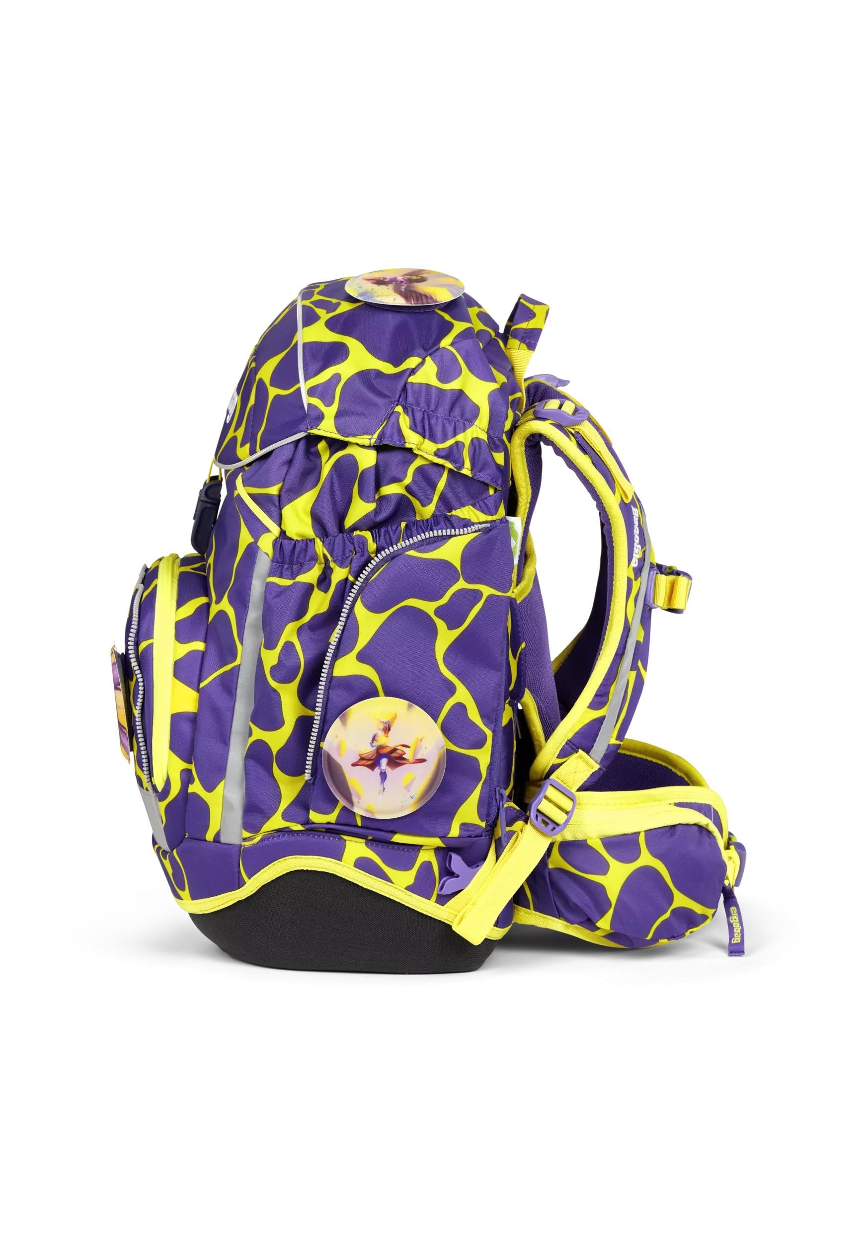 ergobag pack set Zaino scolastico ergonomico e flessibile, 6 pezzi, per la prima elementare