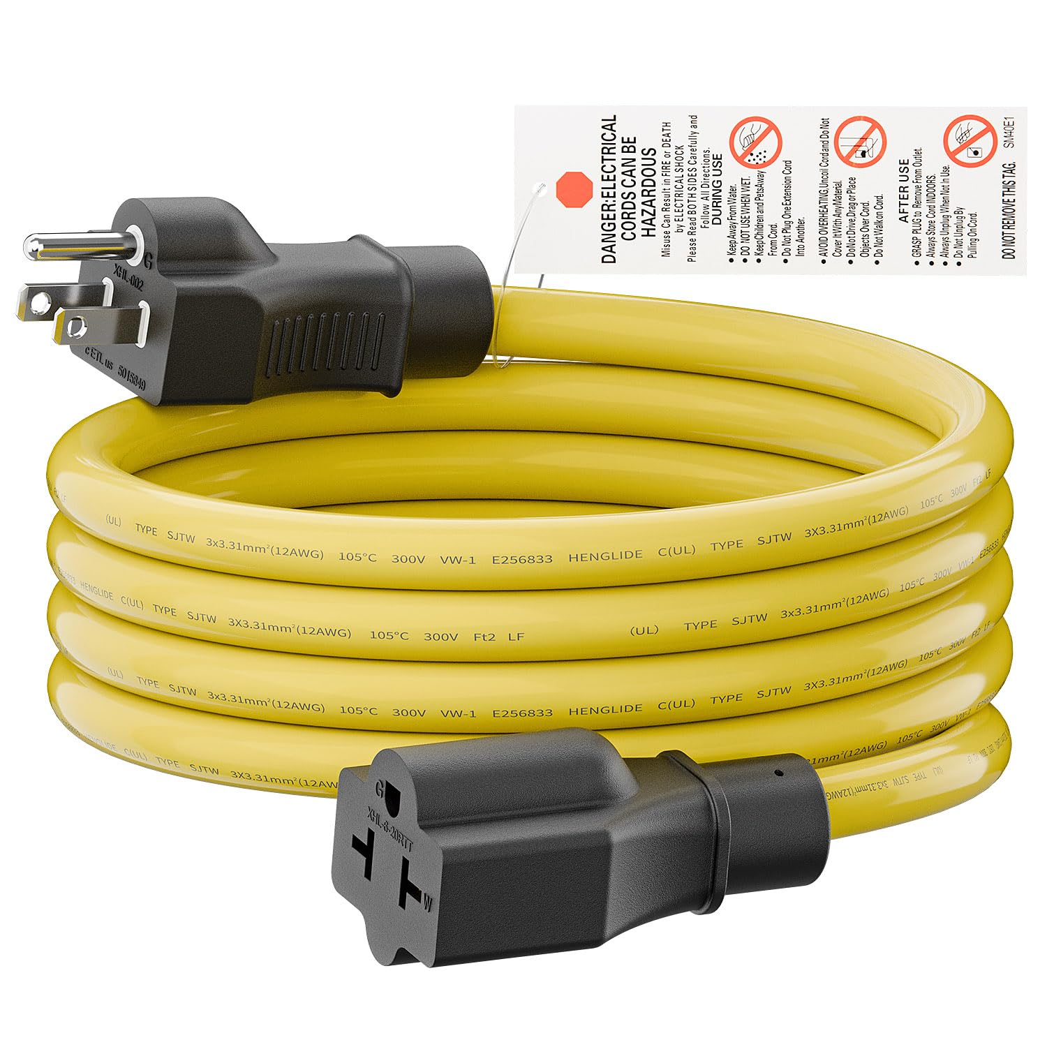 Amazon.com: [6-Feet] 12AWG 15 Amp Household AC Plug to 20 Amp T