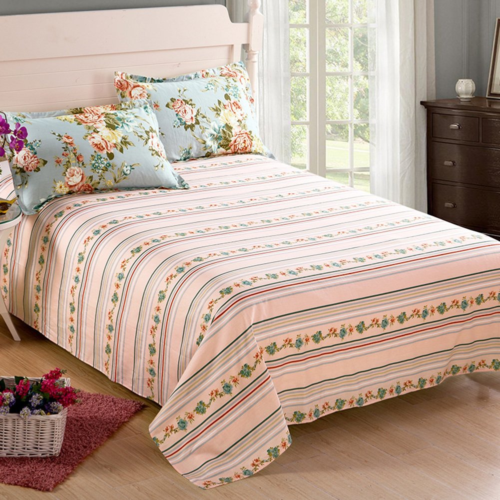 Feuilles de coton pour dortoir d'enfants et grand lit double