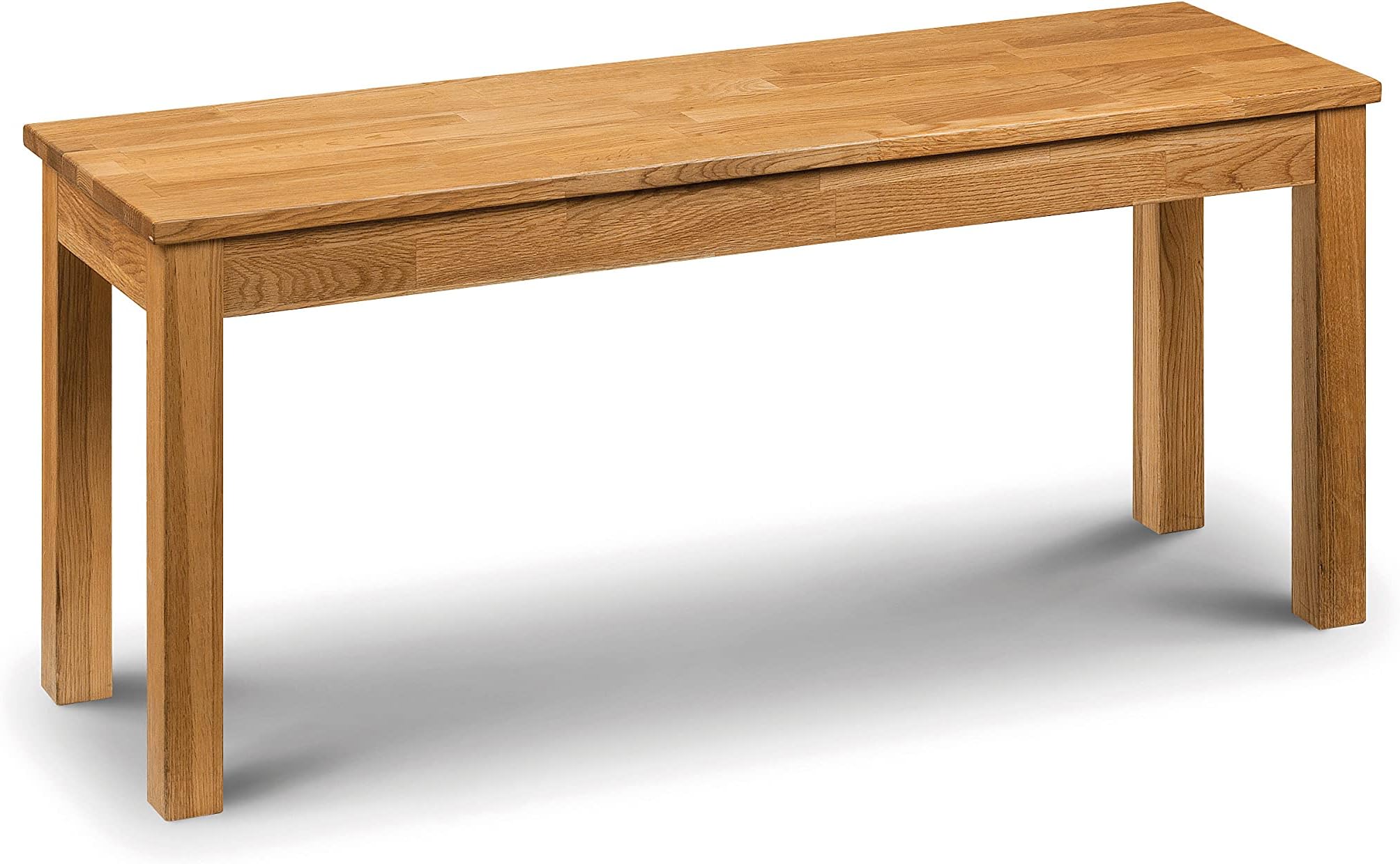 Julian Bowen Coxmoor Bench, Oak, Height: 45, Width: 101, Depth: 32cm
