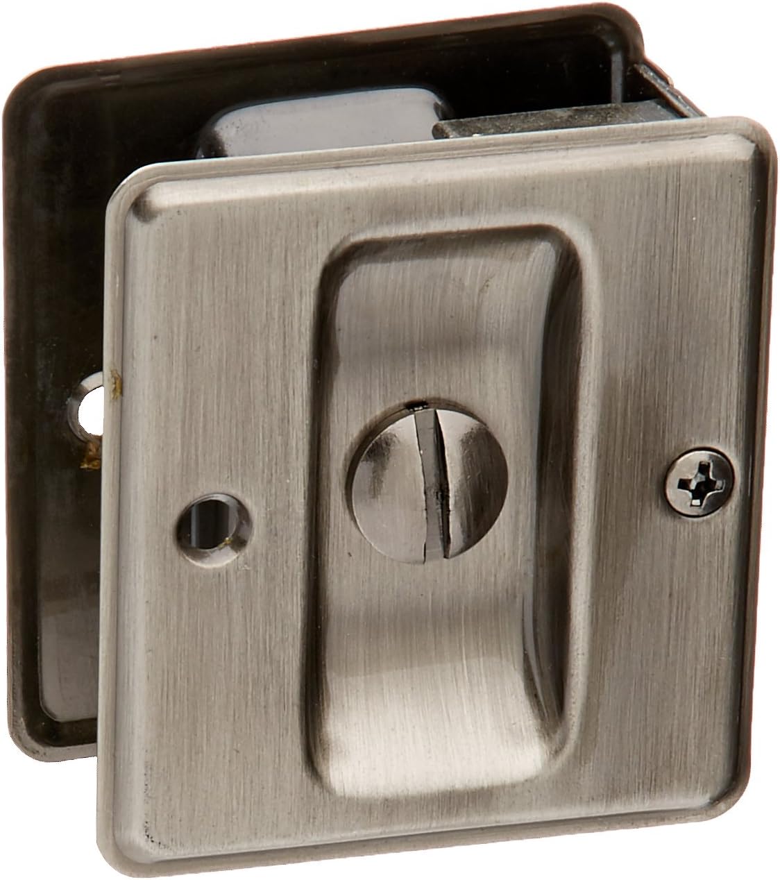 IVES SC991B-620 Sliding Door Lock, Pewter