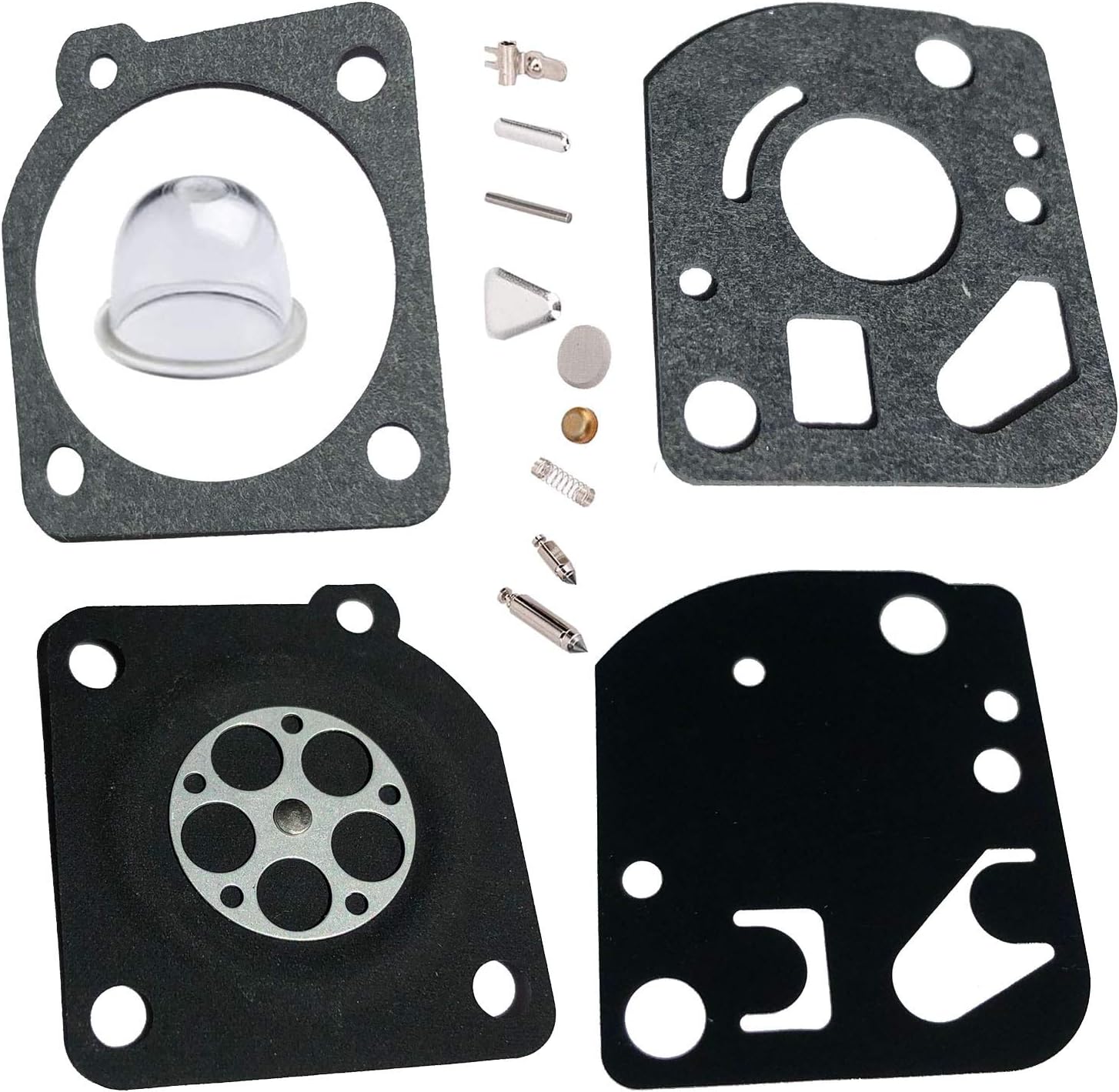 HRuiRed Carburetor Diaphragm Gasket Rebuild Repair Kit for