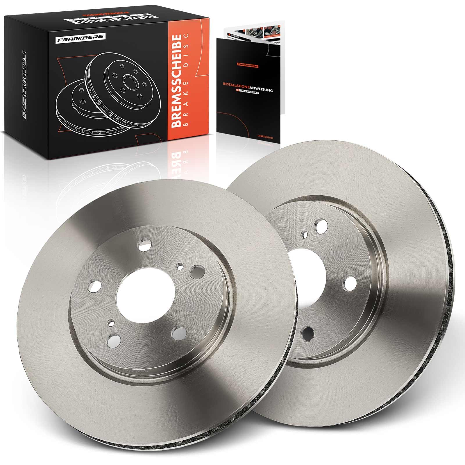 Frankberg 2 dischi freno anteriori ventilati ⌀296mm 4351230310 435120P010 | Compatibile con: IS II E2, IS III E3, IS C GSE2