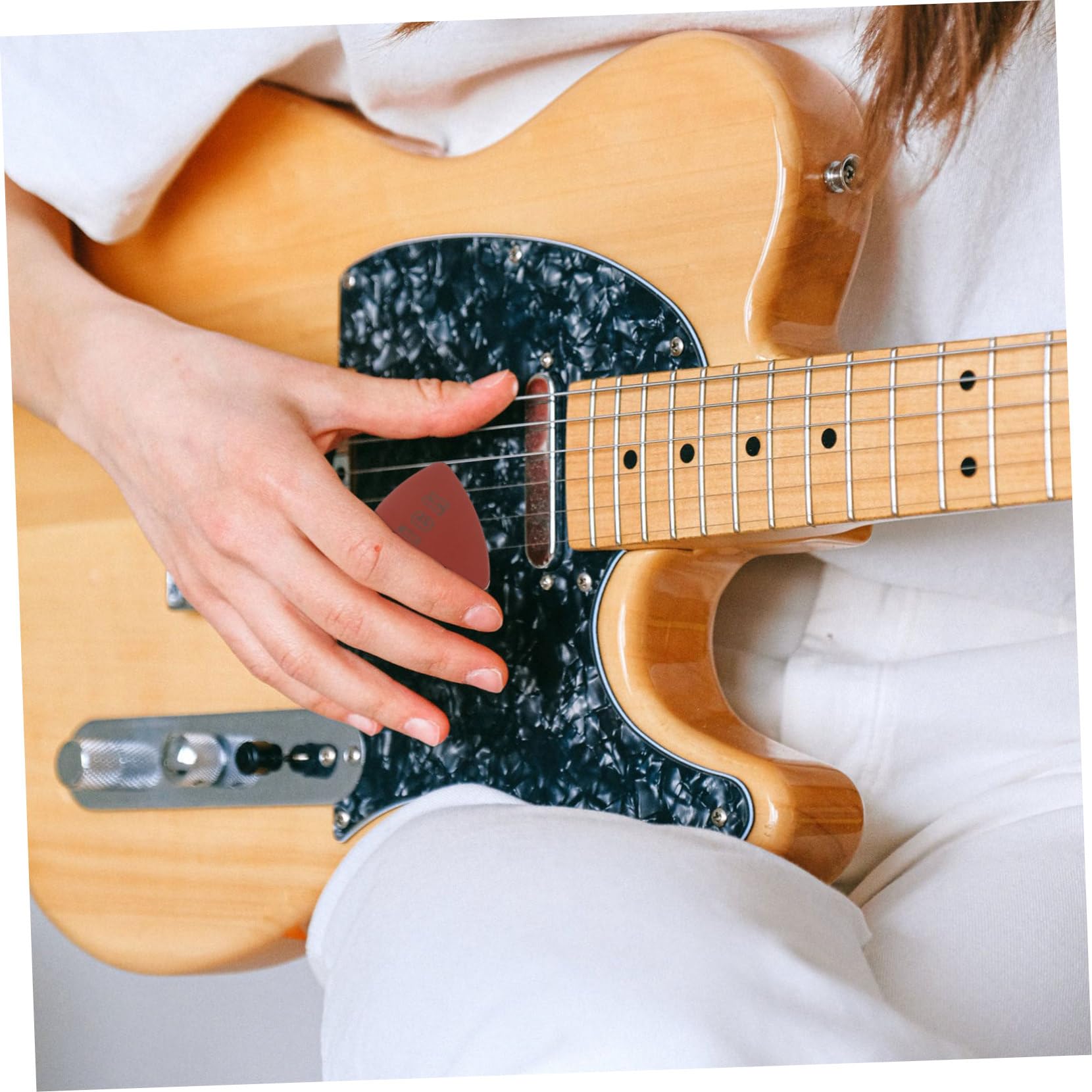 ifundom 40pièces Médiators De Guitare De Design Et Pratique Compatible Avec Guitares Acoustiques Et Électriques Pour Débutants Et Musiciens