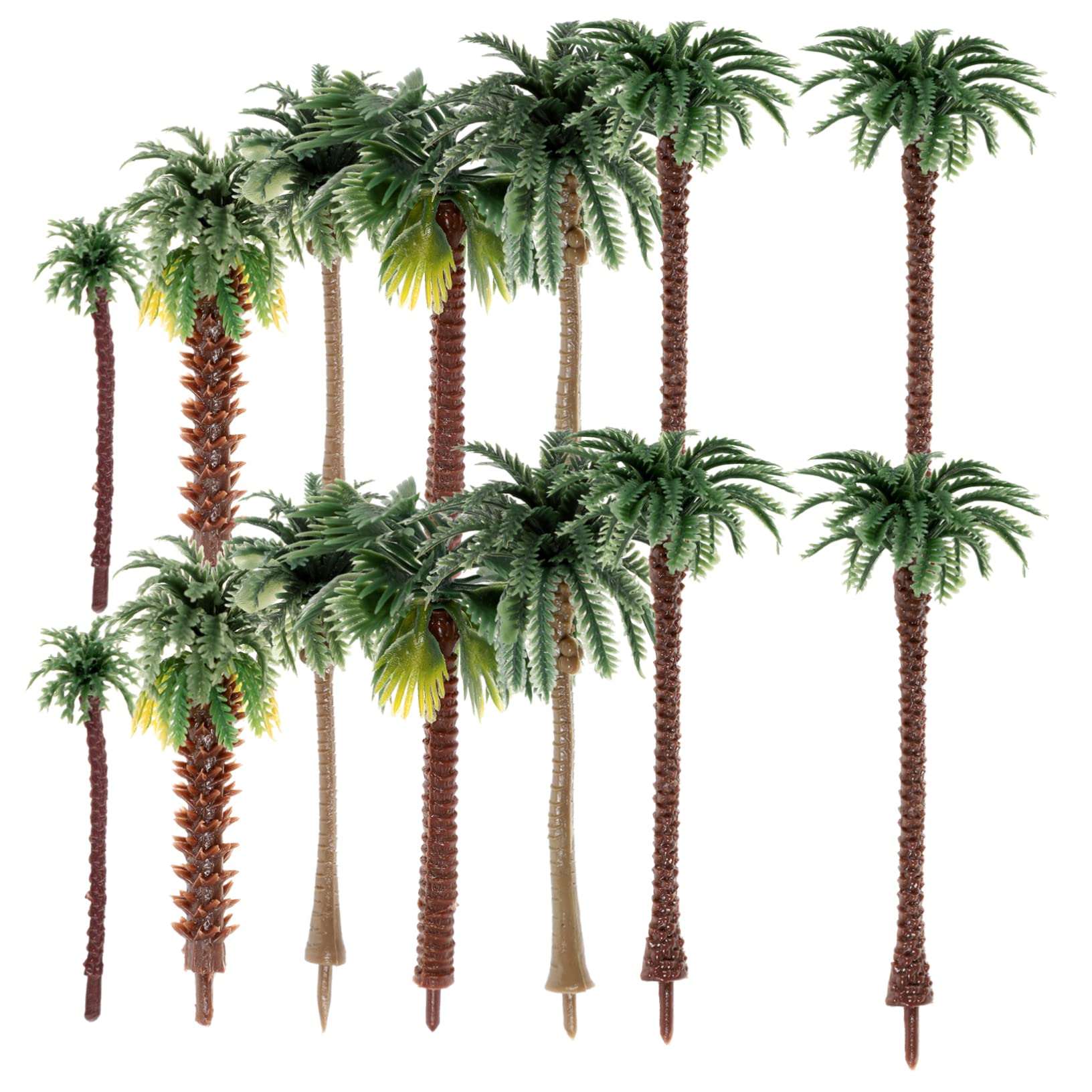 POPETPOP 120 Piezas Juego Miniárboles Arbol Artificial Árbol Diorama Arquitectura Decoración Pino Traje Verde Adorno Modelo Planta Árbol El Plastico Tridimensional