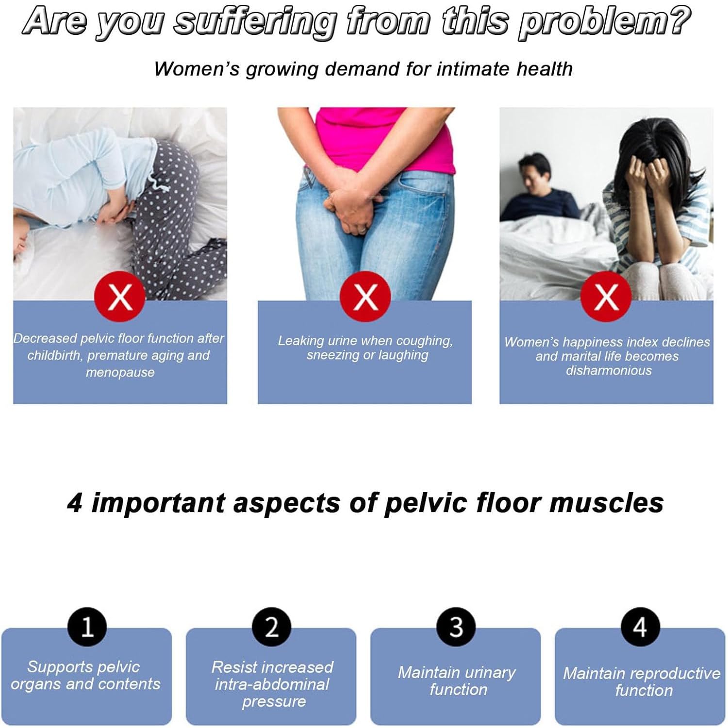 Dispositivo di rafforzamento del pavimento pelvico per le donne con controller e pantaloni speciali, batteria integrata da 2000 mAh, aiuta nella prevenzione del prolasso e nell'allenamento muscolare