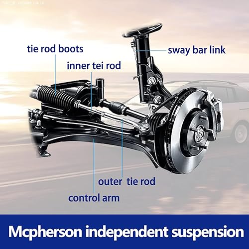 Miniatura 6 de Brazo de control delantero inferior de 10 piezas con juego de rótulas y kit de suspensión compatibles con Mazda 3 2004-2009, Mazda 5 2006-2014
