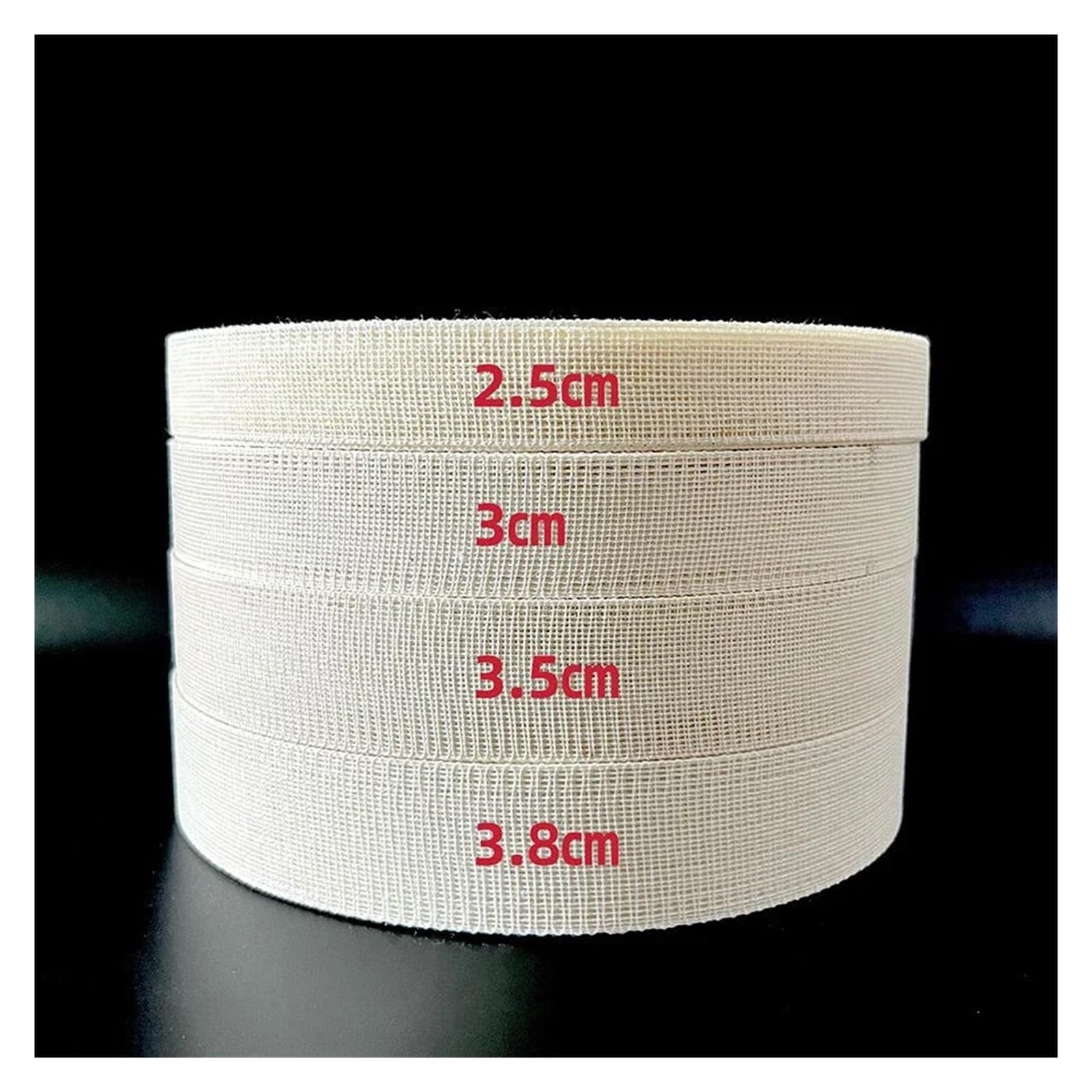 Cinta para dobladillos de pantalones 5m/rollo 2,5/3/3,5/3,8cm de ancho forro prensado espina pescado accesorios dobladillo ropa costura Diy for faldas vestidos novia(3cm,5m)