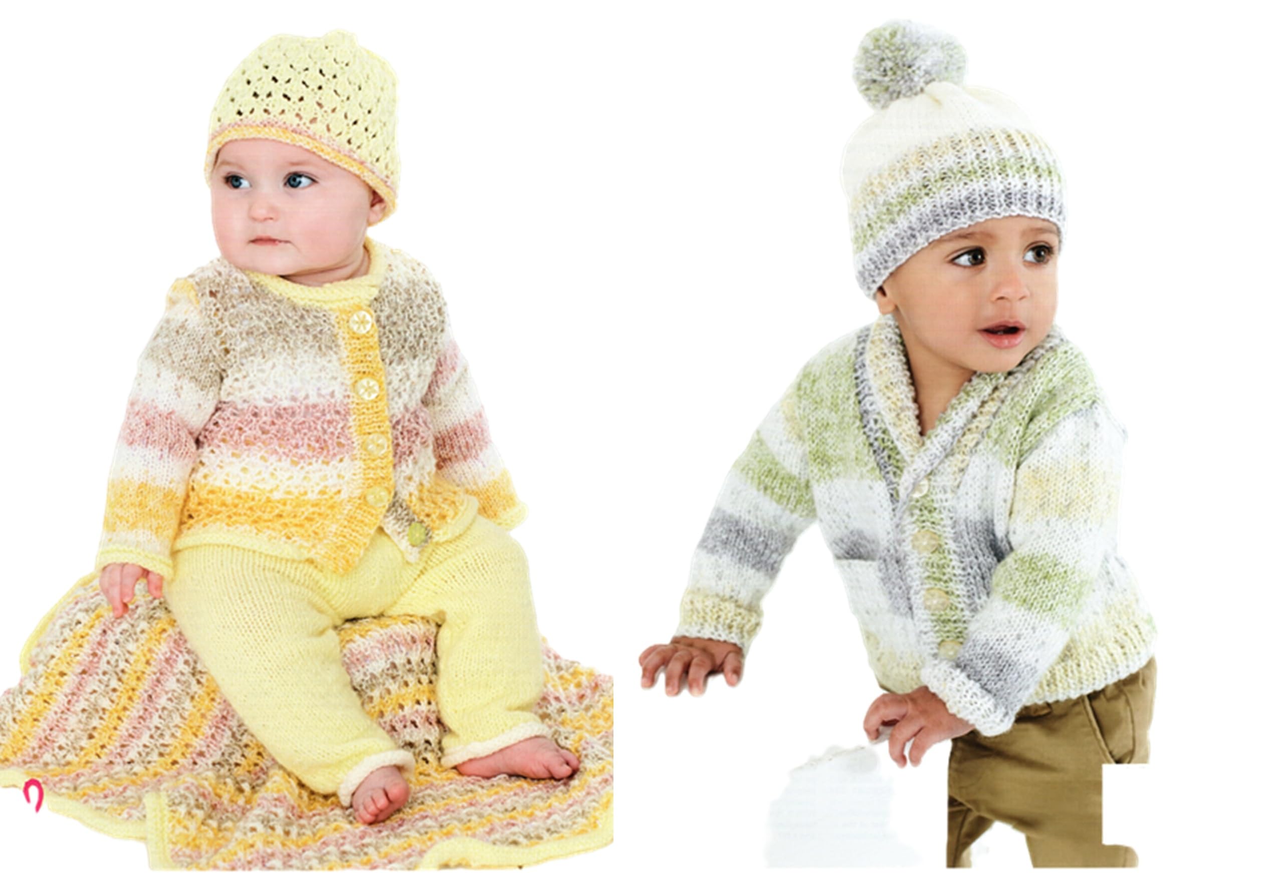 King Cole DK Knitting Pattern Baby Set 5633