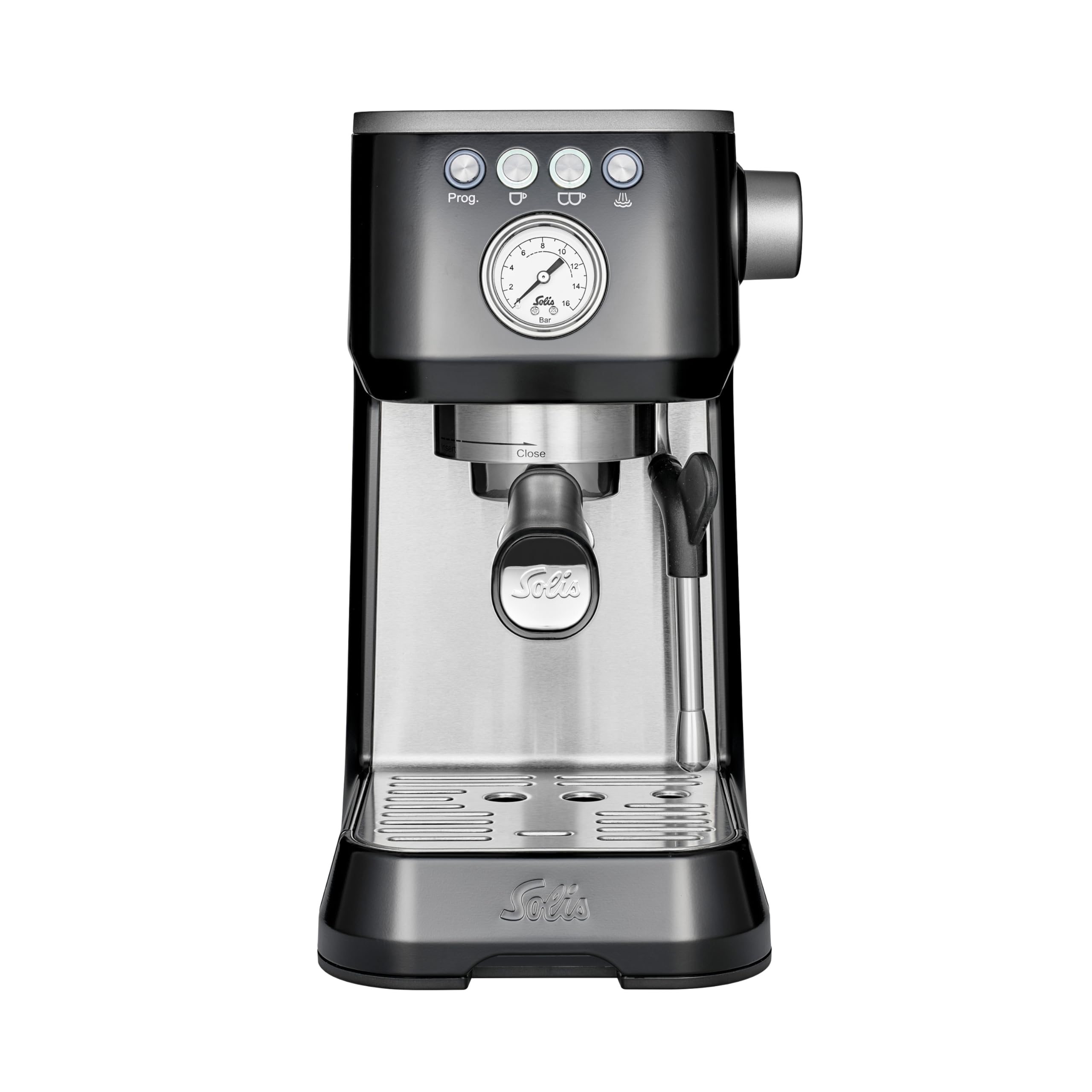 Solis Barista Perfetta Plus 1170 V2 Cafetera Express Automática - Máquina de Café Espresso - 15 Bar - 1.7L - Acero Inoxidable - Negro