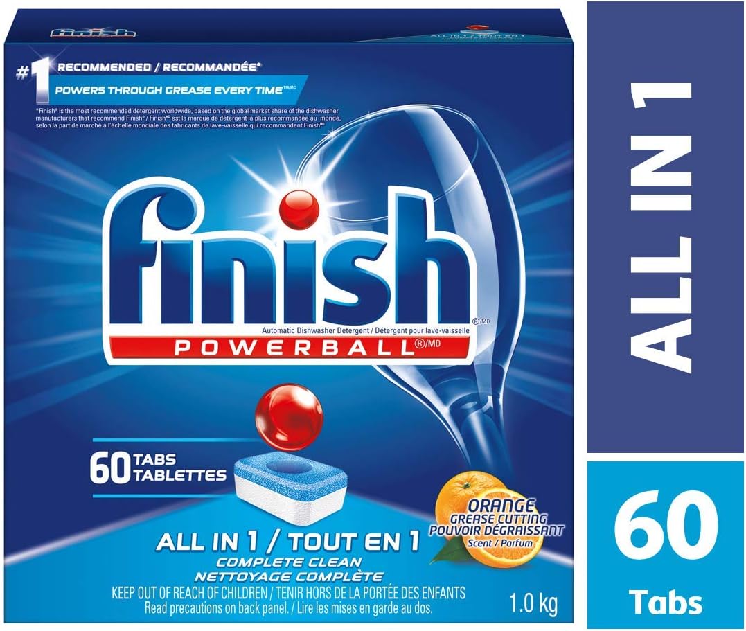 Finish Powerball Tablets, Orange Scent, 60-Count